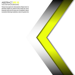 Abstact background with silver and green arrows