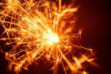 sparkler on black