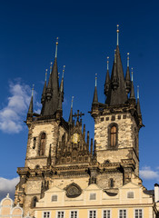 Fototapeta na wymiar Praga Tyn Kościół na Rynku Starego Miasta