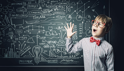 Smart schoolboy