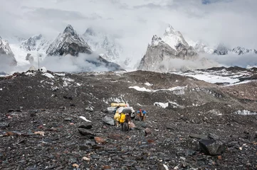 Photo sur Plexiglas Anti-reflet K2 Trekking in Karakoram mountain range, Northern Pakistan.