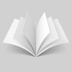 Fototapeta premium Open blank book
