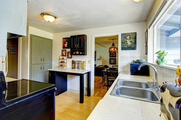 Old fashion small kitchen room