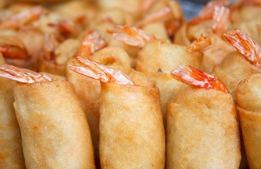 Fried shrimp spring rolls - Thai food