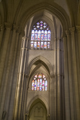 Fototapeta premium Majestic interior of the Cathedral Toledo, Spain. Declared World