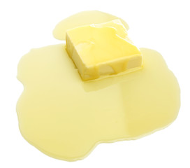 Tasty butter isolated on white