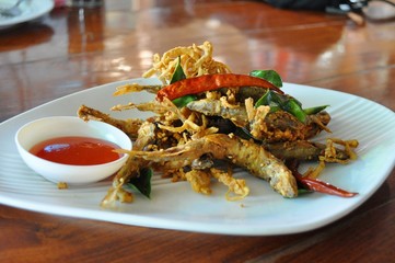 Thai style fried fish