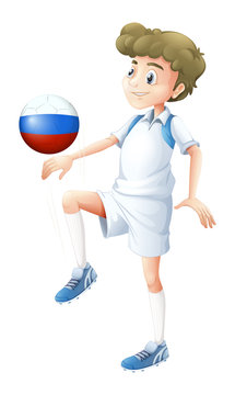 A soccer player from Russia