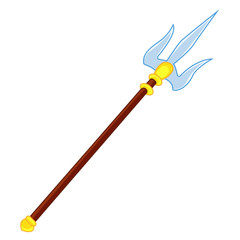 spear weapon  isolated illustration