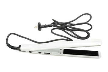 hair straightener isolated on white background