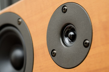 Closeup of loudspeaker