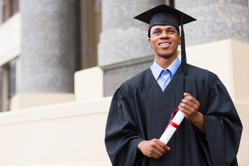 young african male graduate