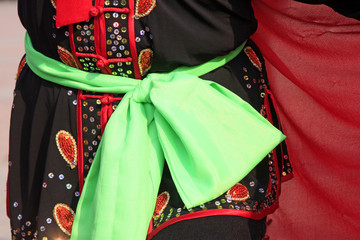 Yangko dance costumes local feature in china