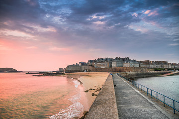 View of Saint Malo, France - obrazy, fototapety, plakaty