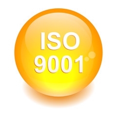 bouton internet iso 9001 orange