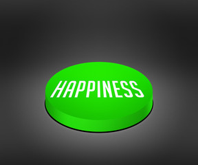 Happiness Green Button