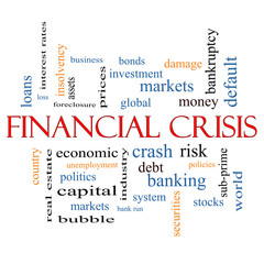 Financial Crisis Word Cloud Concept