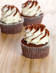 Cocoa cake with creame cheese