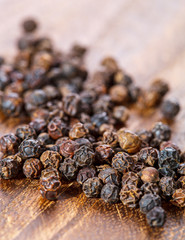 Black pepper close up
