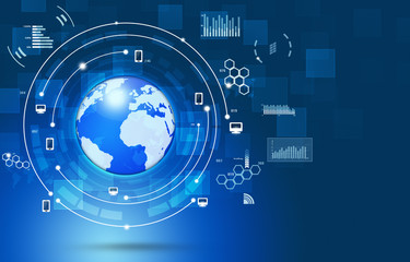 Obraz premium Concept Communication Technology