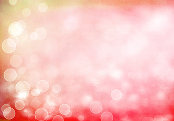 Soft Pink Bokeh Retro Background with Scratches
