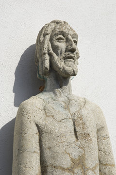 Statue des Niklaus von Fl&uuml;e, Bremgarten/Zufikon, Kanton Aargau, Schweiz