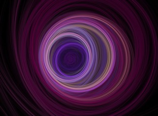 Multicolored rounded fractal