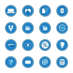 Set of business concept icons