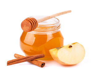 Honey, cinnamon, apple. - 62330975