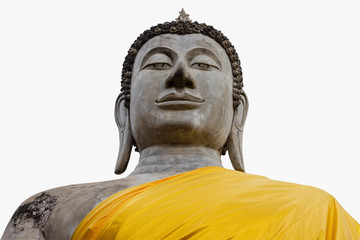 Buddha Statue on white background