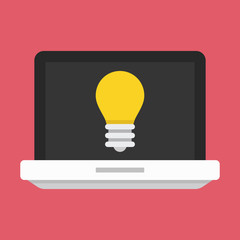 Vector Laptop Web Idea Icon