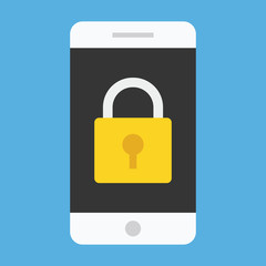 Vector Smartphone Lock Screen Icon