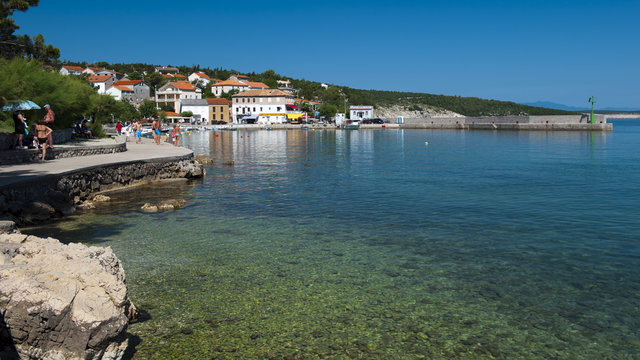 Panorama colour image of Croatia, Kvarner, Krk Island, Silo