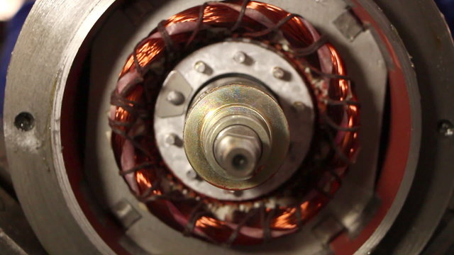 Heavy industry - Electric motor close up