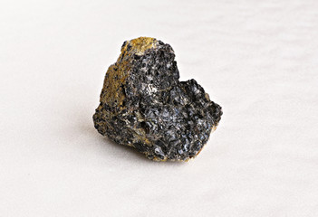 Ural's stone -  chromite on white