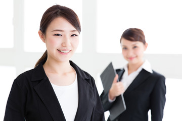 portrait of young asian businesswomen
