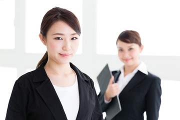 portrait of young asian businesswomen