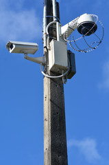 Fototapeta premium Security surveillance cameras
