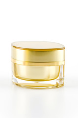 cream bottle isolated white background