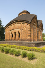 Fototapeta na wymiar Jor-Bangla Temple lub Keshta Roy Temple - Bishnupur, Indie