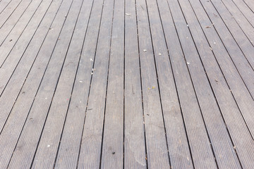 Aged gray wooden terrace floor background