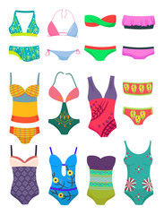 Set  of swimwears