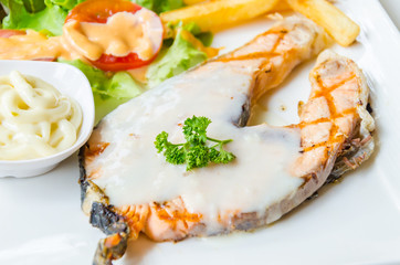 Salmon steak