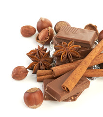 chocolate,nuts and spice