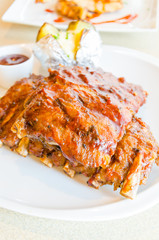 Bbq ribs steak