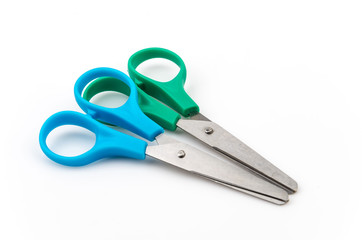 Scissors isolated white background