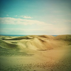 Maspalomas Dunes in Gran Canaria, Spain