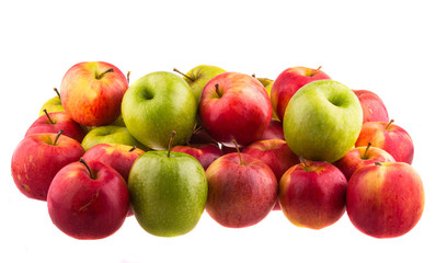 Red apples isolated isolated on white background.