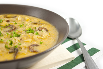 Cabbage soup with sausage