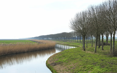 River meandering through the countryside